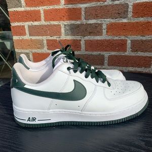 Mens Nike Air Force 1 white gold Size 10 Shoe